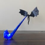Fire Breathing Dragon Bookshelf Nook Light 3D Printed Flying Dragon Shelf Decor Lover Gift For Halloween Indoor Table Display Decoration Ornaments - Image 6