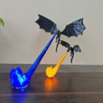 Fire Breathing Dragon Bookshelf Nook Light 3D Printed Flying Dragon Shelf Decor Lover Gift For Halloween Indoor Table Display Decoration Ornaments - Image 7