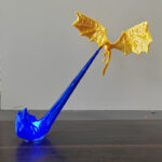Fire Breathing Dragon Bookshelf Nook Light 3D Printed Flying Dragon Shelf Decor Lover Gift For Halloween Indoor Table Display Decoration Ornaments - Image 3