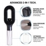 2in1 Sprayer Comb Detangling Scalp Massage Hairbrush With Spray Bottle Essential Oil Water Mist Spray Brush Anti-static Summer - Image 2